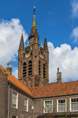 Obraz premium Oude Kerk (Old Church), Delft, Netherlands