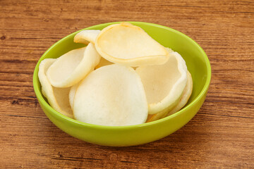 Asian cusine - homemade prawn chips