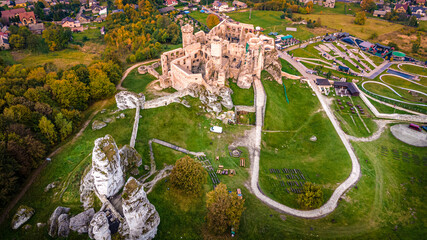 ruiny zamku w Podzamczu, Ogrodzieńcu na Śląsku, Polska