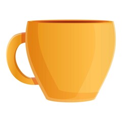 Herb tea cup icon. Cartoon of herb tea cup vector icon for web design isolated on white background