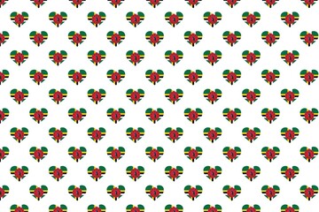 Pattern Love flag design backround 