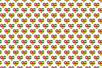 Pattern Love flag design backround 