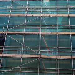 building With Scaffolding  Construction