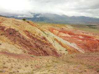 Mountain Altai landscape resembling Mars