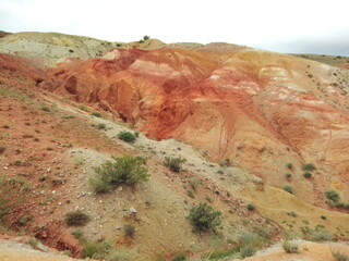 Mountain Altai landscape resembling Mars