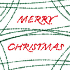 MERRY CHRISTMAS text. Christmas background.