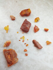 Amber, found on the beach of Kaliningrad