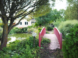 Bridge in Japanese garden