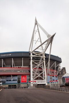 Cardiff, Wales, UK, September 14, 2016 :  Principality Stadium (Millennium Stadium) the landmark home of the Welsh National Rugby Union and other sports events such as football stock photo image
