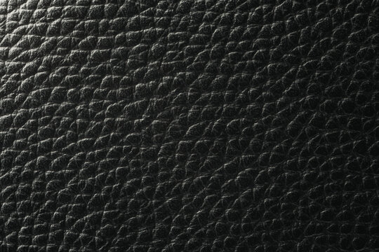 Black leather texture background, leather pattern image