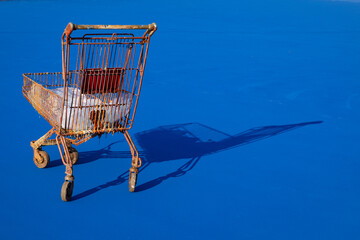 carrello arrugginito