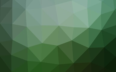 Obraz premium Light Green vector triangle mosaic cover.