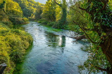 Blue Eye is a water spring discharge between 2 and 18 m3 / s. Delvine district, Albania.