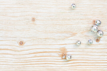 Christmas tree toy on a wooden surface