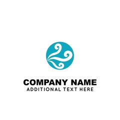 simple design of sea or ocean logo. vector design inspiration