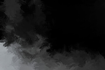 abstract black & grey wave brush stroke background