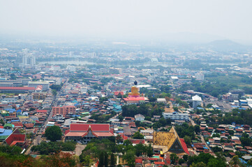 Top view of Nakhon Sawan,Thailand