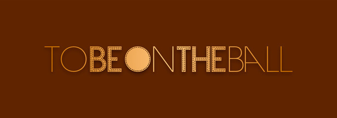 To be on the ball con sfondo colorato