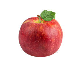 Red apple isolated on white background with clipping path