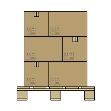 Cardboard Package Box Icon