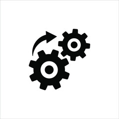 Loading process. Update system icon. Concept of upgrade application progress icon for graphic and web design on white background