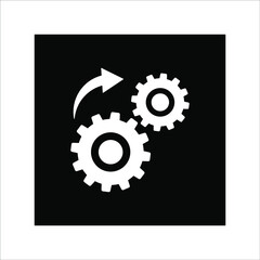 Loading process. Update system icon. Concept of upgrade application progress icon for graphic and web design on white background