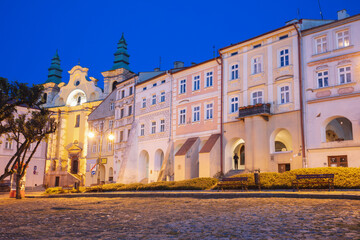 Fototapeta na wymiar Old town of Przemysl at evening
