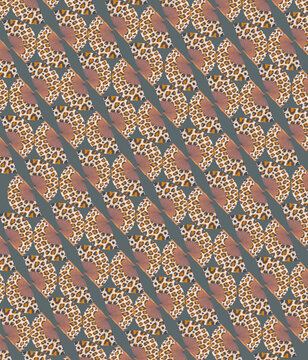 Animal print fan pattern background