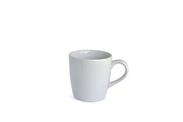 white cup isolated on white