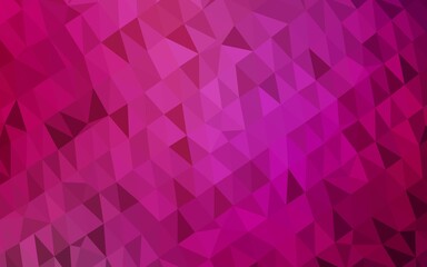 Obraz premium Light Purple vector blurry triangle pattern.
