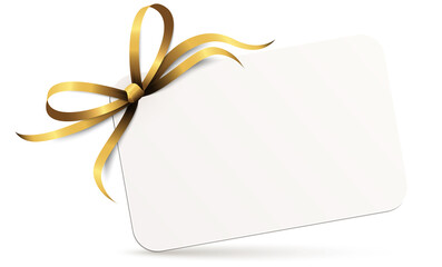 free space paper with ribbon bow