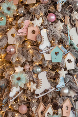 Fototapeta premium christmas tree decorations