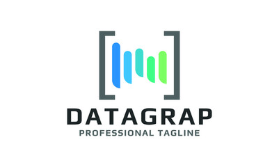 Data Graphics Vector Logo Template