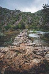 Bridge over Krupa river in Croatia