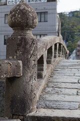 Obraz premium 眼鏡橋の擬宝珠