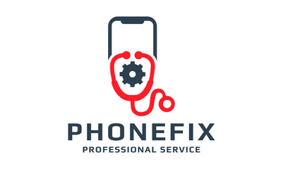 Phone Fix Vector Logo Template