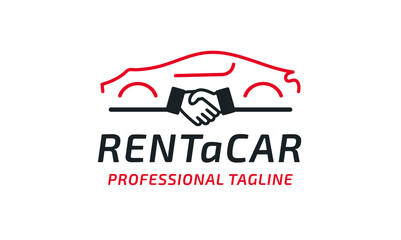 Renta Car Vector Logo Template