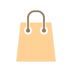 Shopping Bag Icon Color Design Vector Template