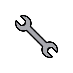 Wrench Icon Color Design Vector Template Illustration