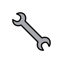 Wrench Icon Color Design Vector Template Illustration