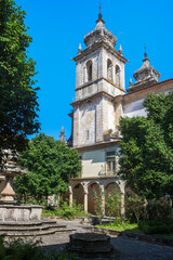 St. Martin of Tibaes Monastery, Cemetery Cloister and fountain, Braga, Minho, Portugal