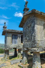 Traditional Espigueiros, Granary, Lindoso, Peneda Geres National Park, Minho province, Portugal