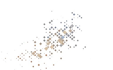 Light Black vector template with sky stars.