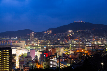 Obraz premium 長崎市街地夜景