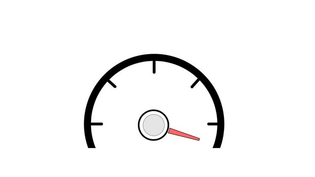 speedometer speed. waiting screensaver. 4K video illustration.
