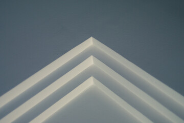 Modern ceiling architecture indoor triangle design
