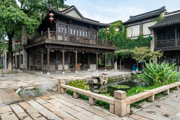 Ancient town buildings and streets in Nanjing, China