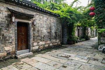 Ancient town buildings and streets in Nanjing, China