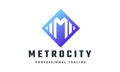Metro City Vector Logo Template