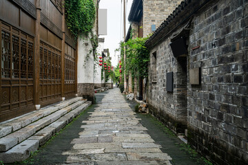 Fototapeta na wymiar Ancient town buildings and streets in Nanjing, China